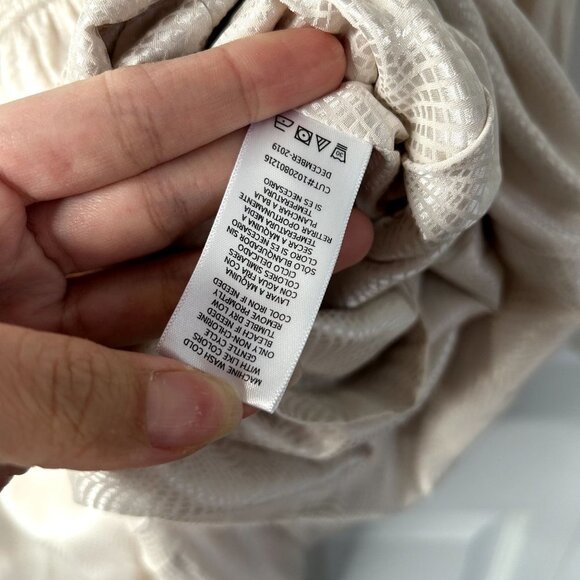 Love, Whit Ivory White One Shoulder Asymmetrical Jumpsuit Women's Size 12 - Picture 10 of 13